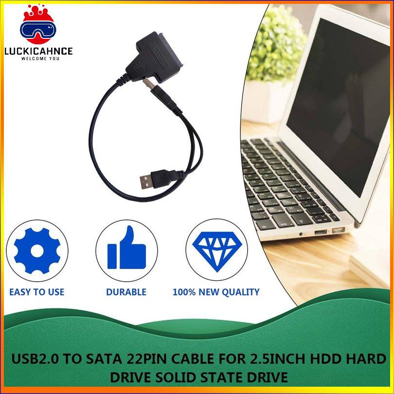 Dây Cáp Chuyển Đổi Usb2.0 Sang Sata 22pin Cho Ổ Cứng Hdd 2.5 " | BigBuy360 - bigbuy360.vn