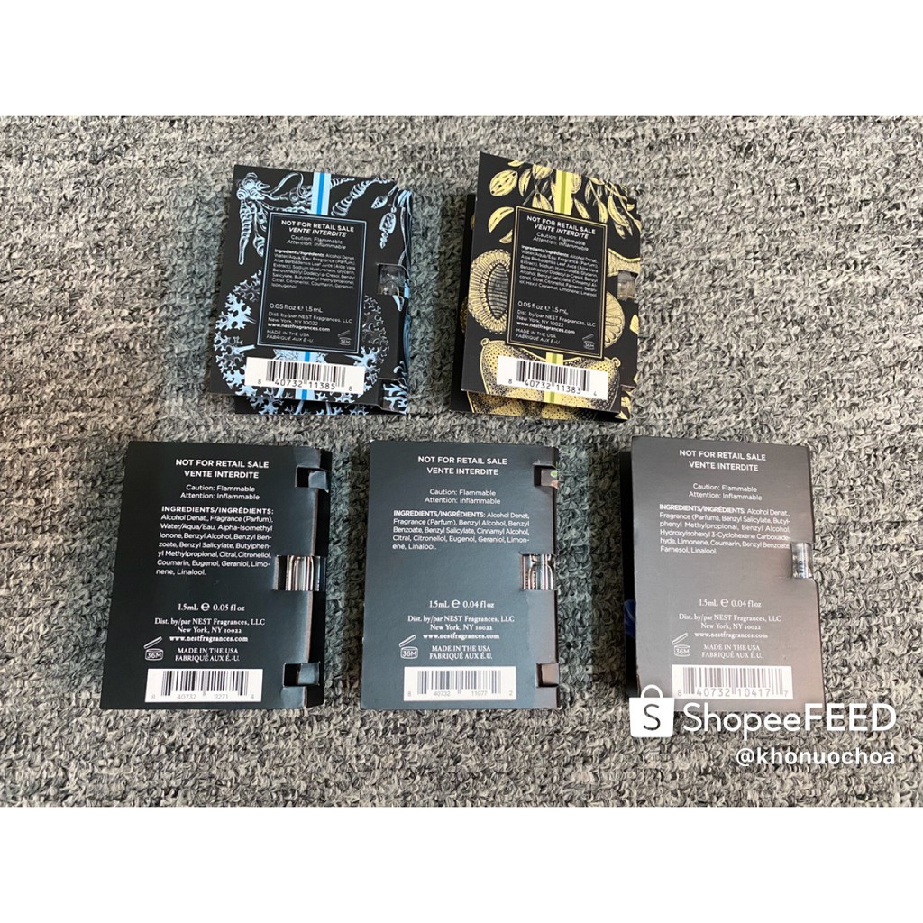 💥 Mẫu thử nước hoa nữ NEST | Thế Giới Skin Care