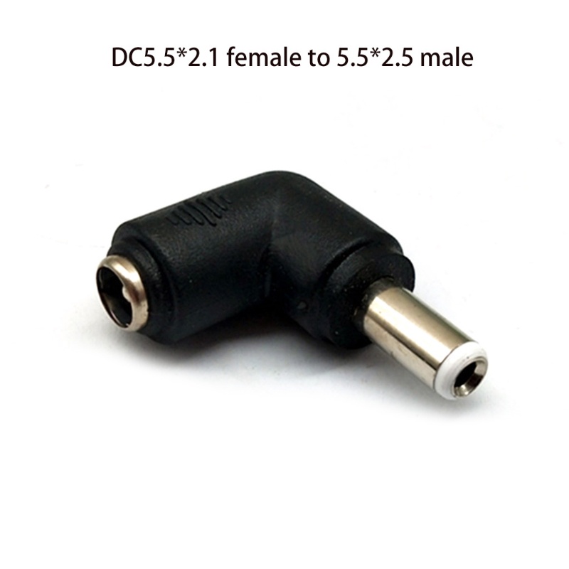 Đầu chuyển đổi nguồn DC5.5x2.1mm Female sang 5.5x2.5 90 độ Male | WebRaoVat - webraovat.net.vn