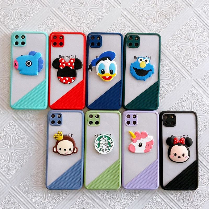 Ốp viền màu hình nổi Realme C11