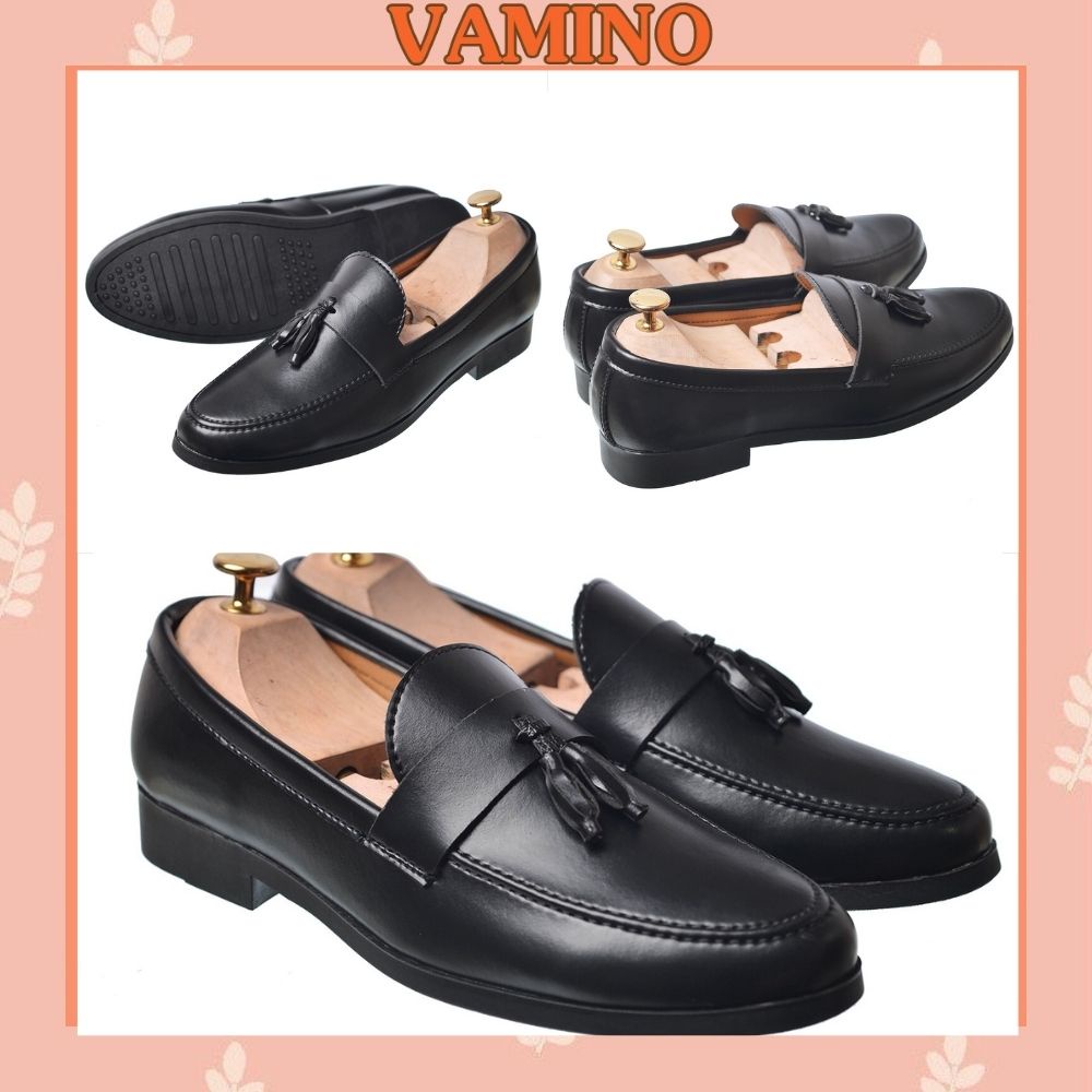 Giày Lười Da Nam Hai Chuông Vaceno DR02