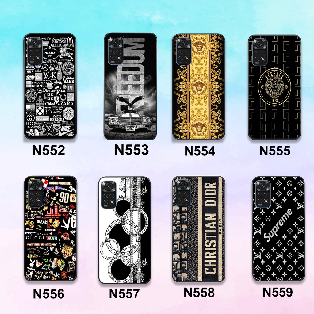 Ốp Xiaomi Redmi Note 11 4G / Note 11S / Note 11 Pro 5G / Note 11s 5G in hình thương hiệu sang trọng cá tính siêu bền