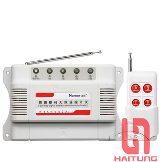 Công tắc điều khiển từ xa 4 cổng 2km Honest HT-6804-1