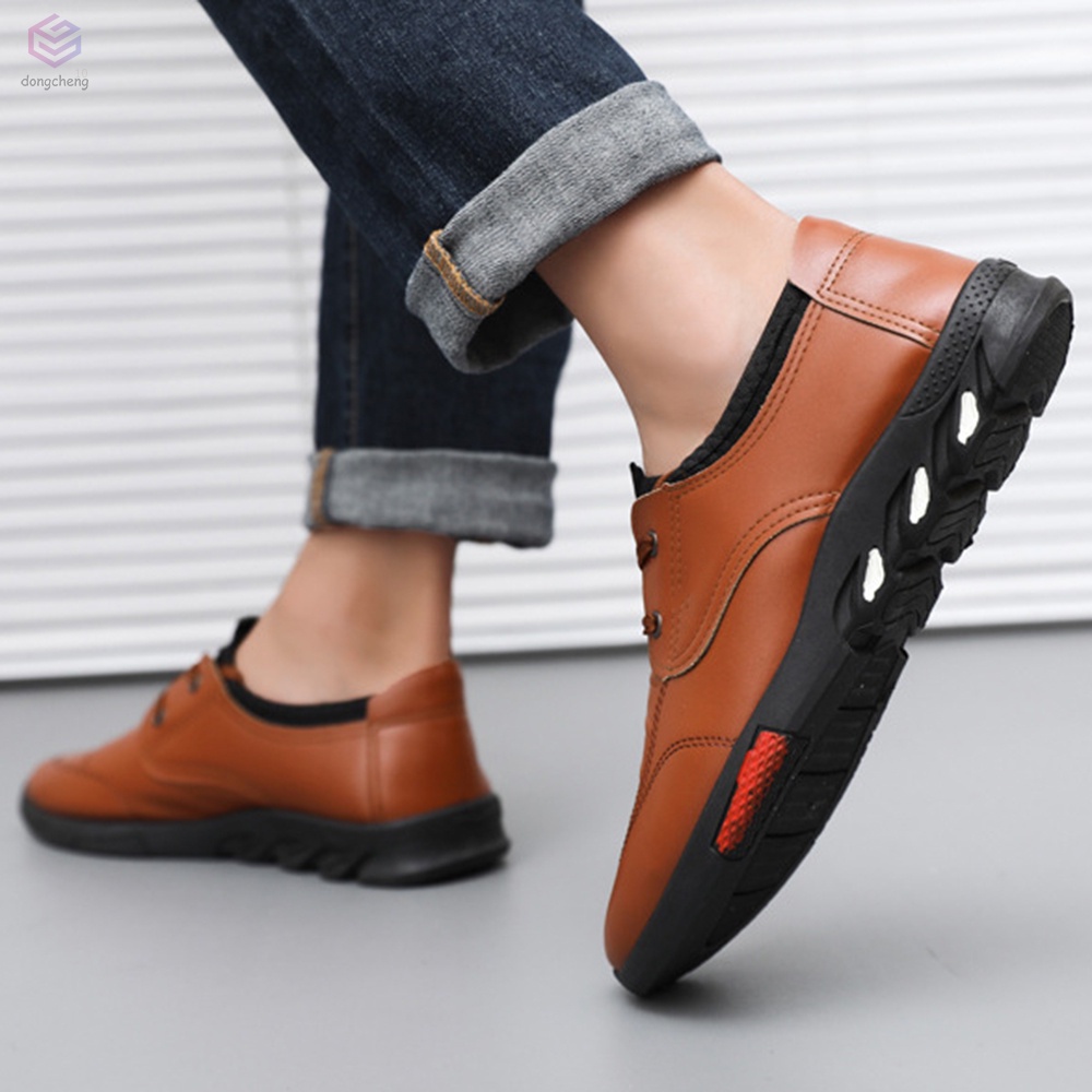 Giày Công Sở Đế Phẳng Bằng PVC Thoải Mái An Toàn Cho Nam Cỡ 39-44