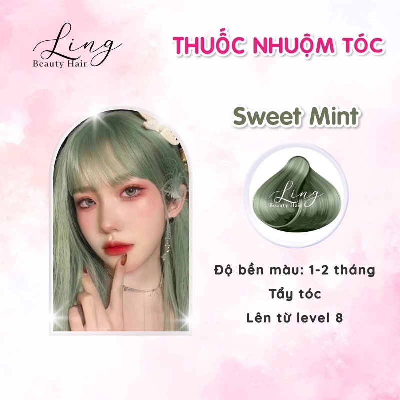 [ KÈM TẨY ] Thuốc nhuộm tóc màu SWEET MINT