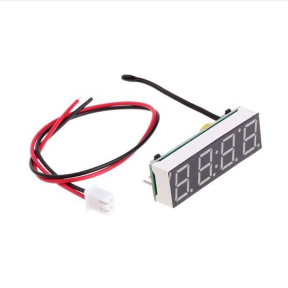 CHINK Mini Car Digital Clock Thermometer Voltmeter 3 IN 1 Meter LED Display