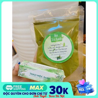 COMBO BỘT TRÀ XANH & THẢO MỘC XANH