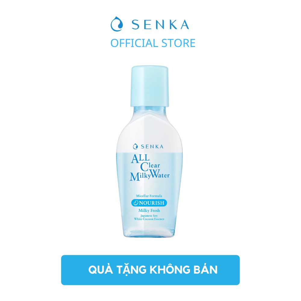 [HB Gift] Nước Sữa Tẩy Trang 2 lớp Senka A.L.L. Clear Milky Water 70ml