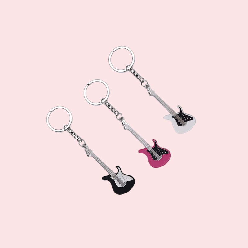 Móc Khóa Hình Cây Đàn Ghi Ta Sáng Tạo