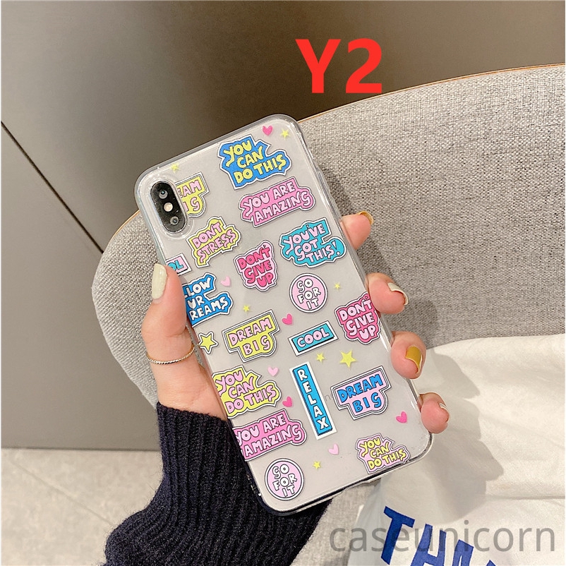 Ốp điện thoại trong suốt in nhãn hiệu độc đáo cho Iphone 6s 6 7 8 Plus 11 Pro Max X XR XSMax | BigBuy360 - bigbuy360.vn