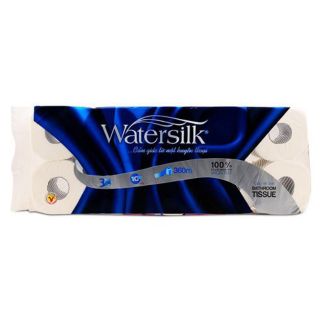  GIẤY VỆ SINH WATERSILK 1O CUỘN CÓ LÕI