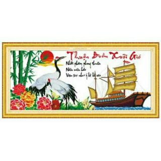 Tranh thêu thường thuận buồm xuôi gió 222901