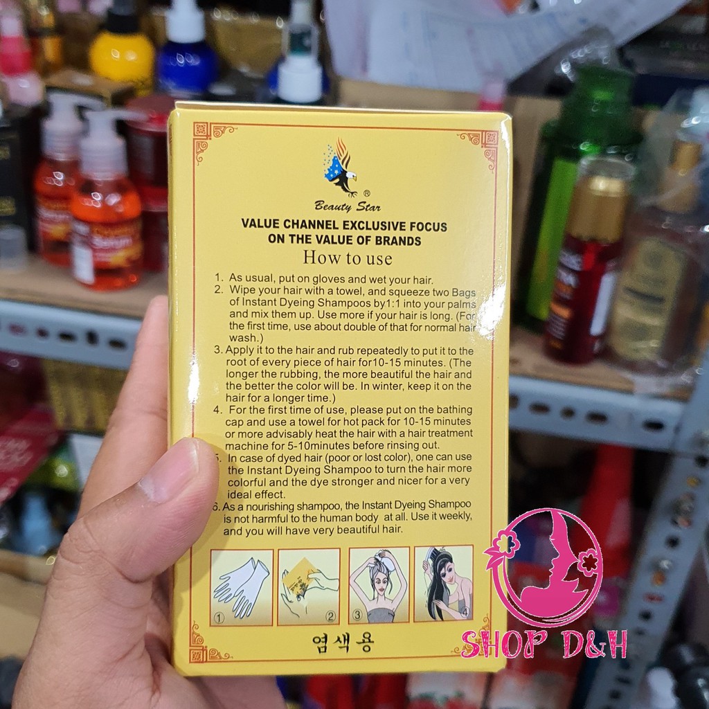 DẦU GỘI ĐEN TÓC NHÂN SÂM GINSENG INSTANT DYEING 30 ML