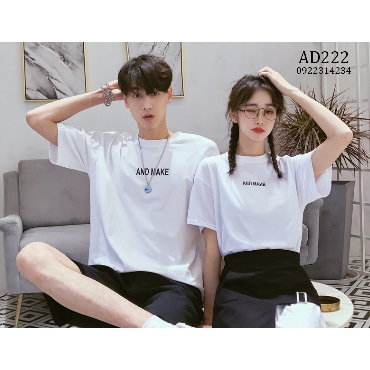 Áo đôi nam nữ, áo cặp nam nữ in hình AD222