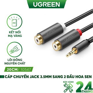 Cáp loa 3,5mm dương ra RCA âm Ugreen 10547