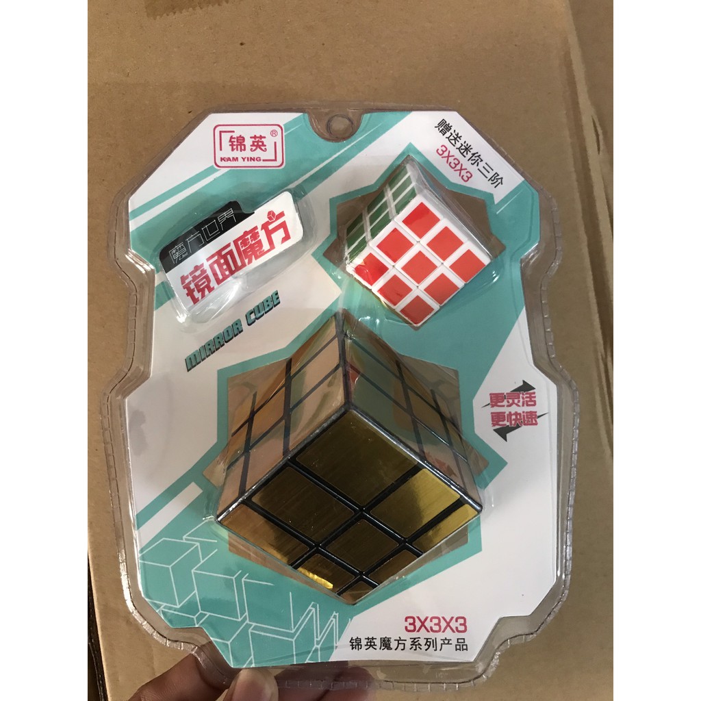 Rubik Biến Thể Mirror Cube 3x3 Rubik Gương {Kèm 1 Rubik 3x3 mini}