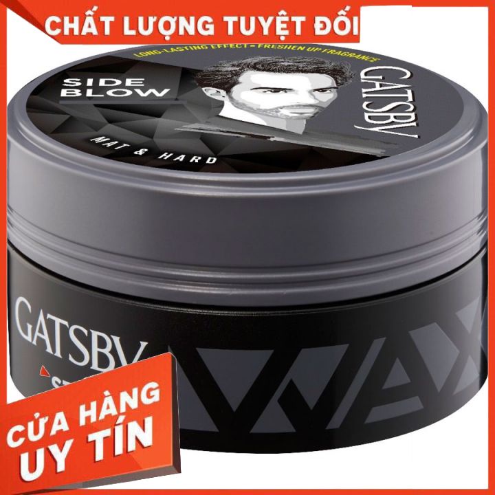 Wax Tạo Kiểu Tóc Gatsby Styling Wax Mat &amp; Hard 75g-mùi thơm dê chịu -giũ nếp vững chắc -không gây khô tóc