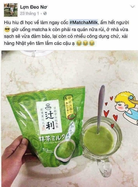 Bột Trà Xanh Matcha Milk Nhật Bản 200g