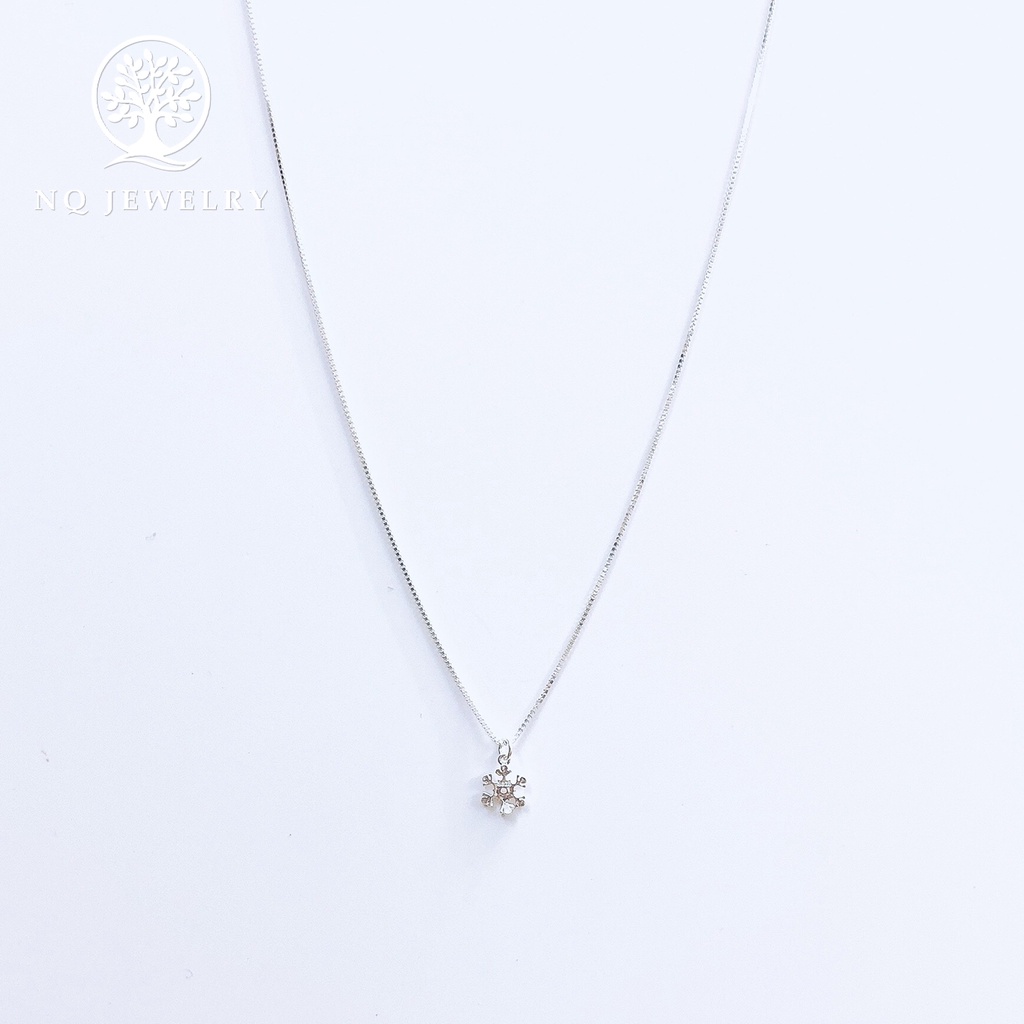 Dây chuyền bạc mặt bông tuyết - NQ Jewelry