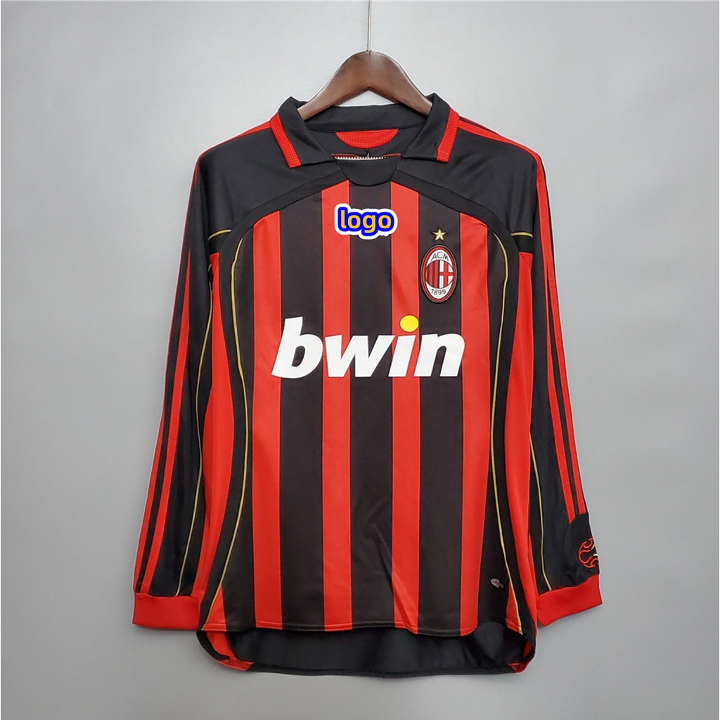 Áo Thun Bóng Đá Câu Lạc Bộ AC milan 06/07 AC milan 22 NESTA 13 RONALDO 99 2006/2007