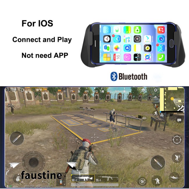 Bluetooth 4.0 Gamepad PUBG Controller PUBG Mobile Triggers Joystick Wireless Joypad for iPhone XS Android Tablet