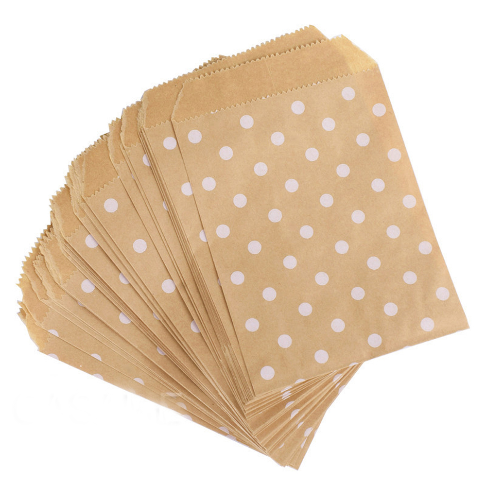 50pcs Pastry Wrapping Party Supplies Kraft Paper Candy Bag | BigBuy360 - bigbuy360.vn