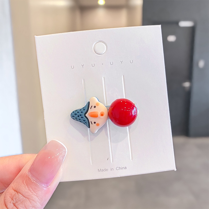 Kẹp tóc nữ hình búp bê hoạt hình nhiều màu sắc dễ thương xinh xắn