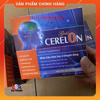Viên bổ não cerelon gold tăng cường lưu thông tuần hoàn máu não .