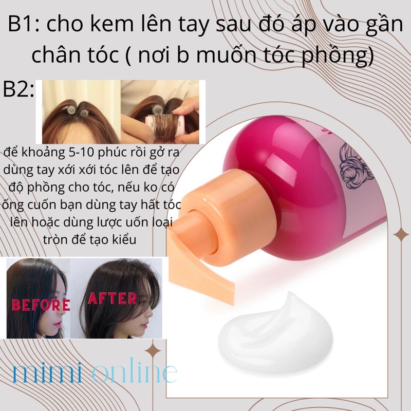 kem làm phồng tóc Balea messy bun cream