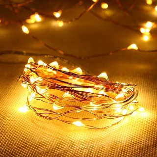 ĐÈN LED ĐOM ĐÓM 10M CHỚP VÀNG/ĐỦ MÀU (DÙNG ĐIỆN)