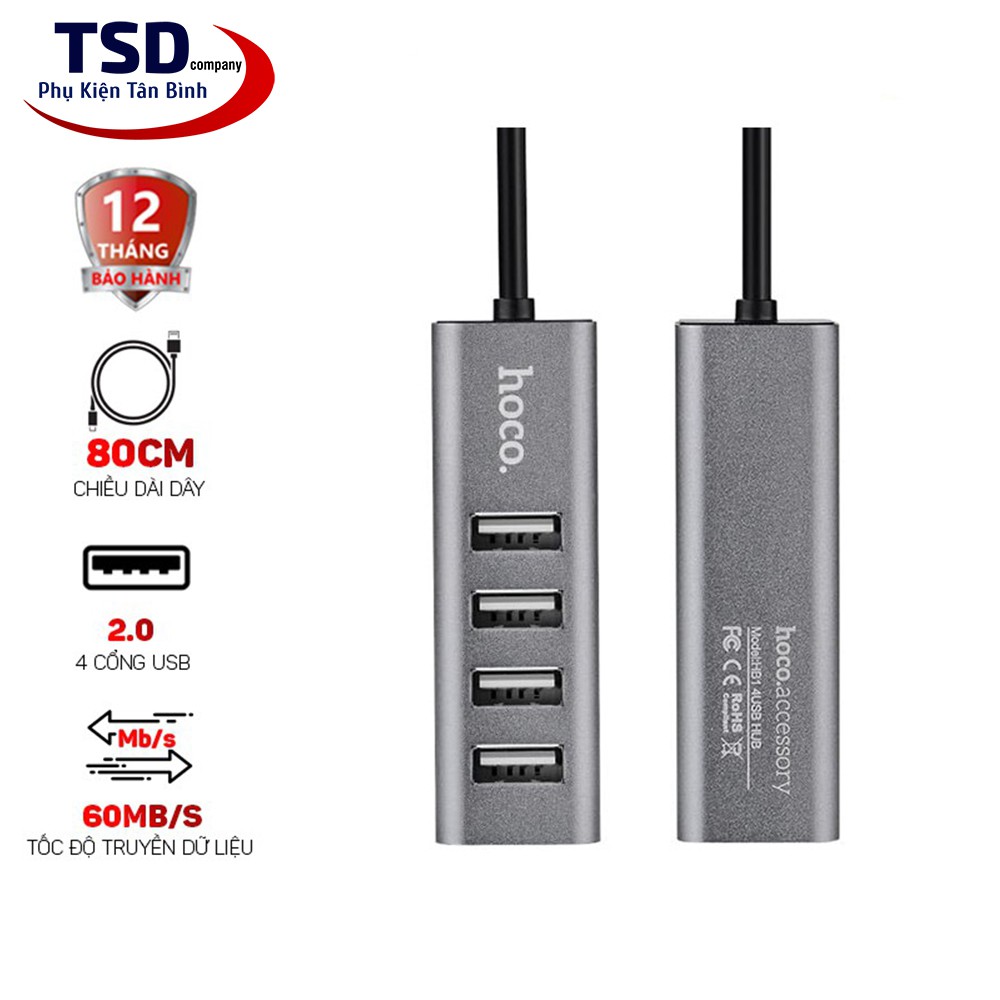 Bộ Chia Cổng USB Hoco HB1 - HUB USB HOCO HB1 | BigBuy360 - bigbuy360.vn