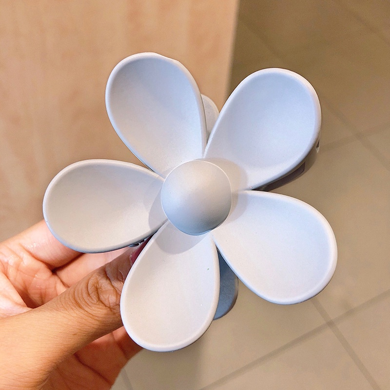 Kẹp Tóc Càng Cua Bằng Nhựa Màu Kẹo Ngọt Hình Bông Hoa Lớn Dễ Thương