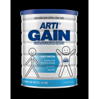 Sữa bột Arti Gain 3-10tuổi lon 900g