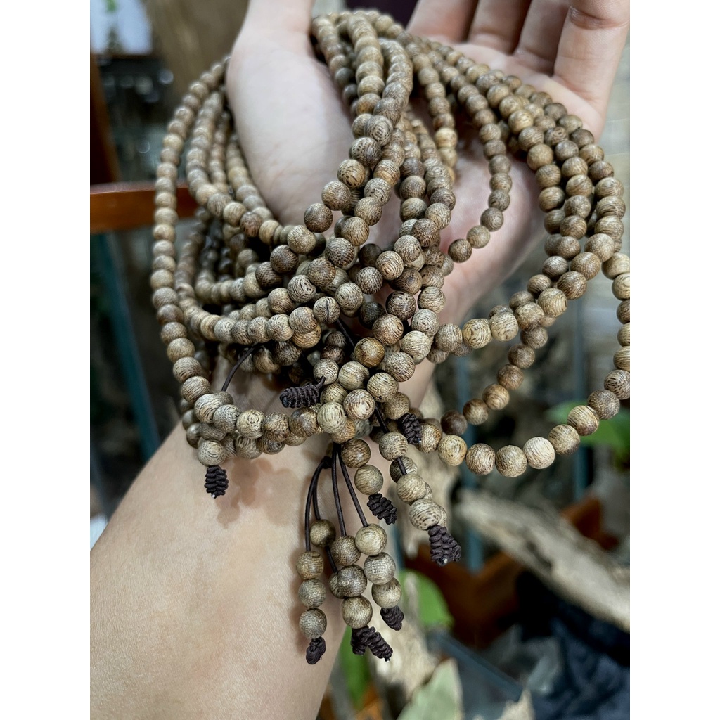 Vòng tay trầm hương tốc hàng việt mộc thơm ngọt chuẩn tự nhiên 6mm