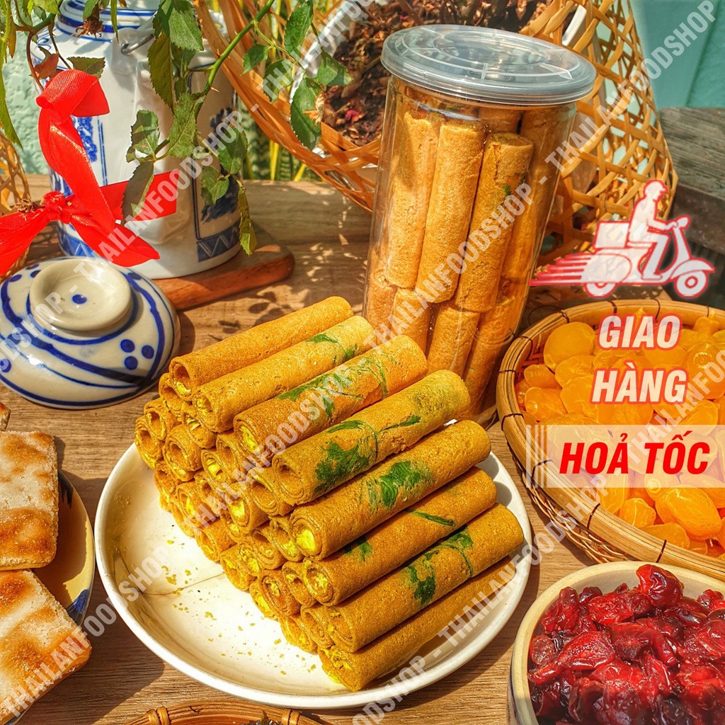 Bánh Ống Ngò Sầu Riêng Lon 400Gram