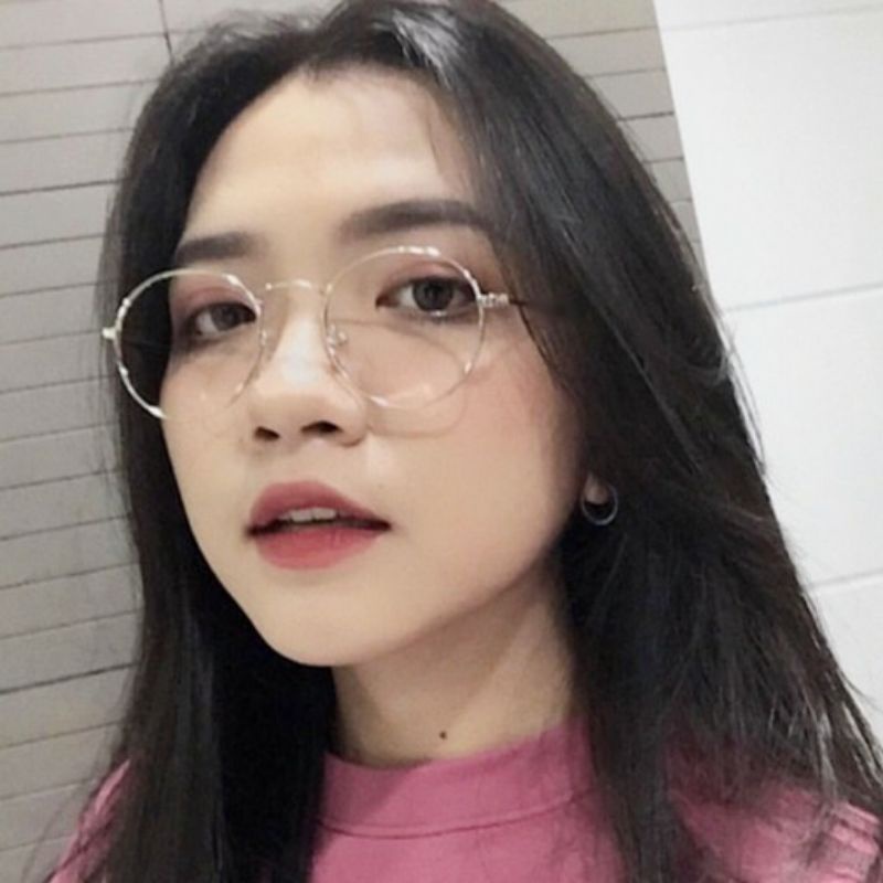 Kính kim loại tròn bầu Hàn quốc AP titan nhẹ thời trang