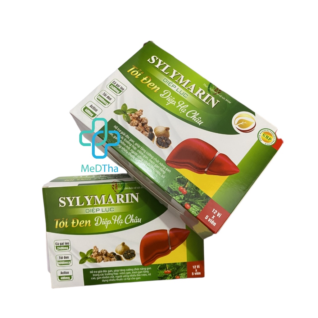 Sylymarin Diệp lục tỏi đen diệp hạ châu - Bổ gan, mát gan, giải độc, hạ men gan, tăng cường chức năng gan silymarin
