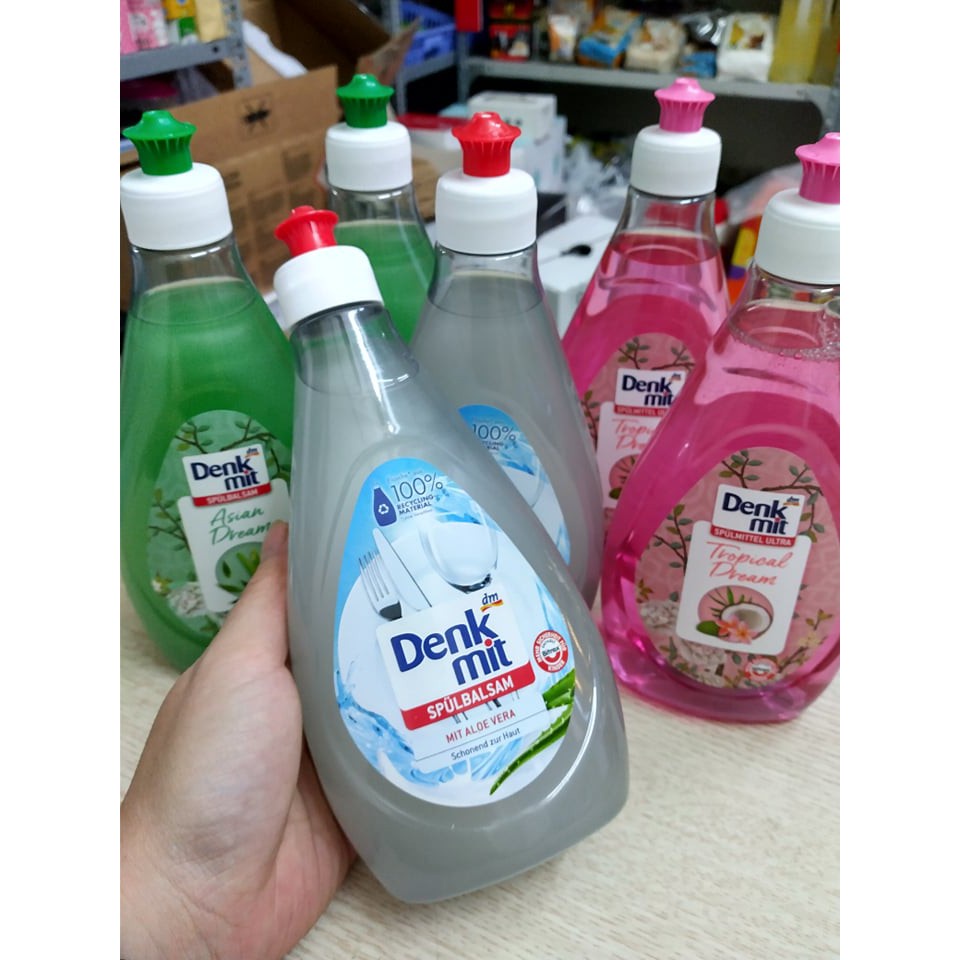 Nước rửa bát đậm đặc Denkmit với dung tích 500ml, hàng nội địa Đức chính hãng