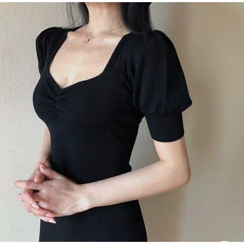 VÁY BODY CỔ NHÚNG TAY BO