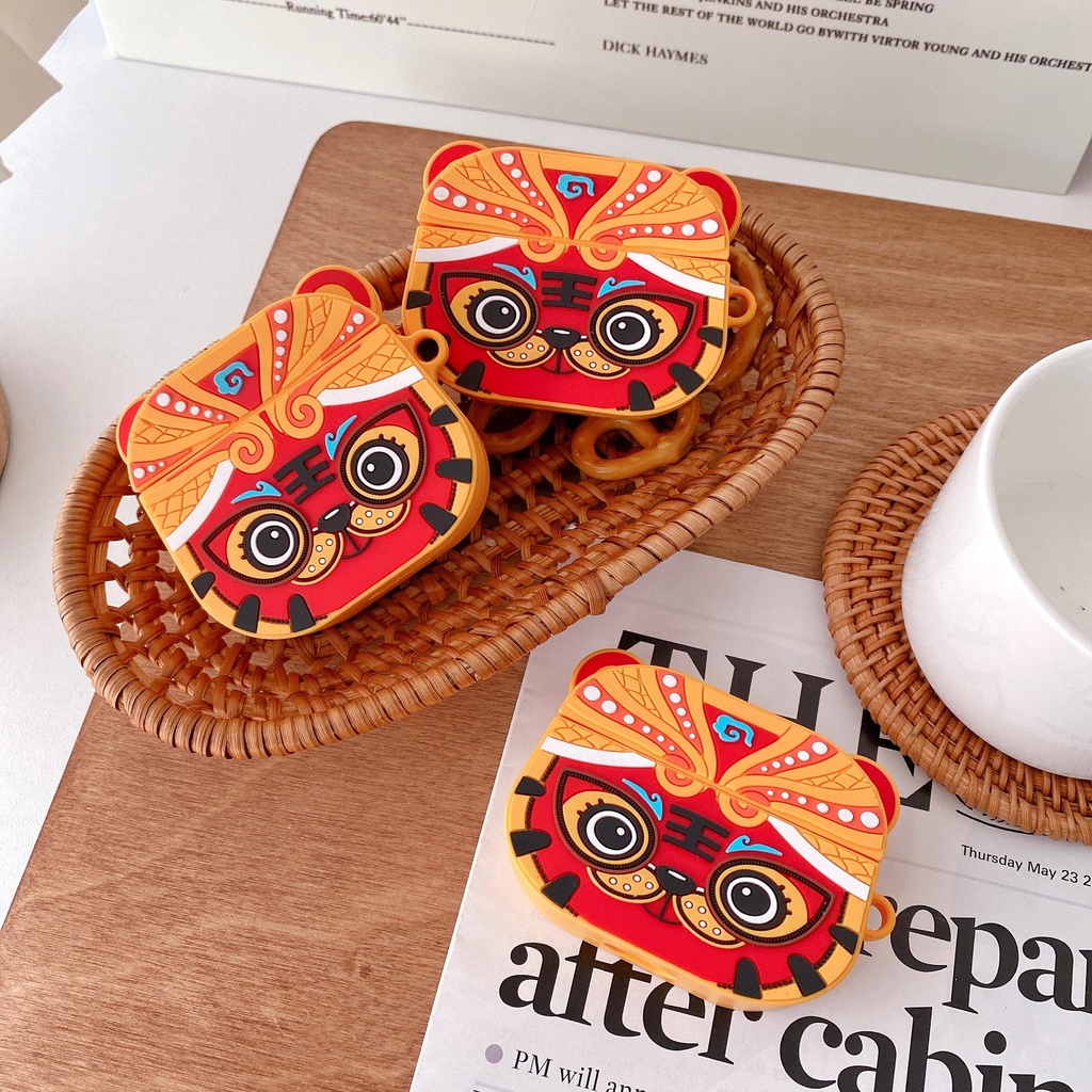 Cute Lucky Tiger Silicone Headphone Case compatible AirPods3 case for compatible AirPods(3rd ) Silicone Headphone Case 2021 New compatible AirPods3 Headphone Case for compatible AirPodsPro case compatible AirPods2gen case