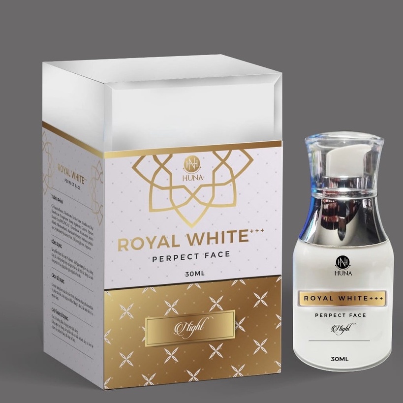 Bộ dưỡng da ngày hoặc đêm Royal_White+++ của Huna