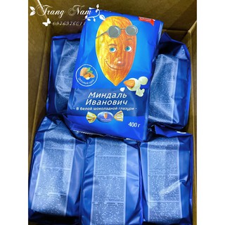 Kẹo Socola trắng bọc nhân hạnh nhân Ivan 400gr