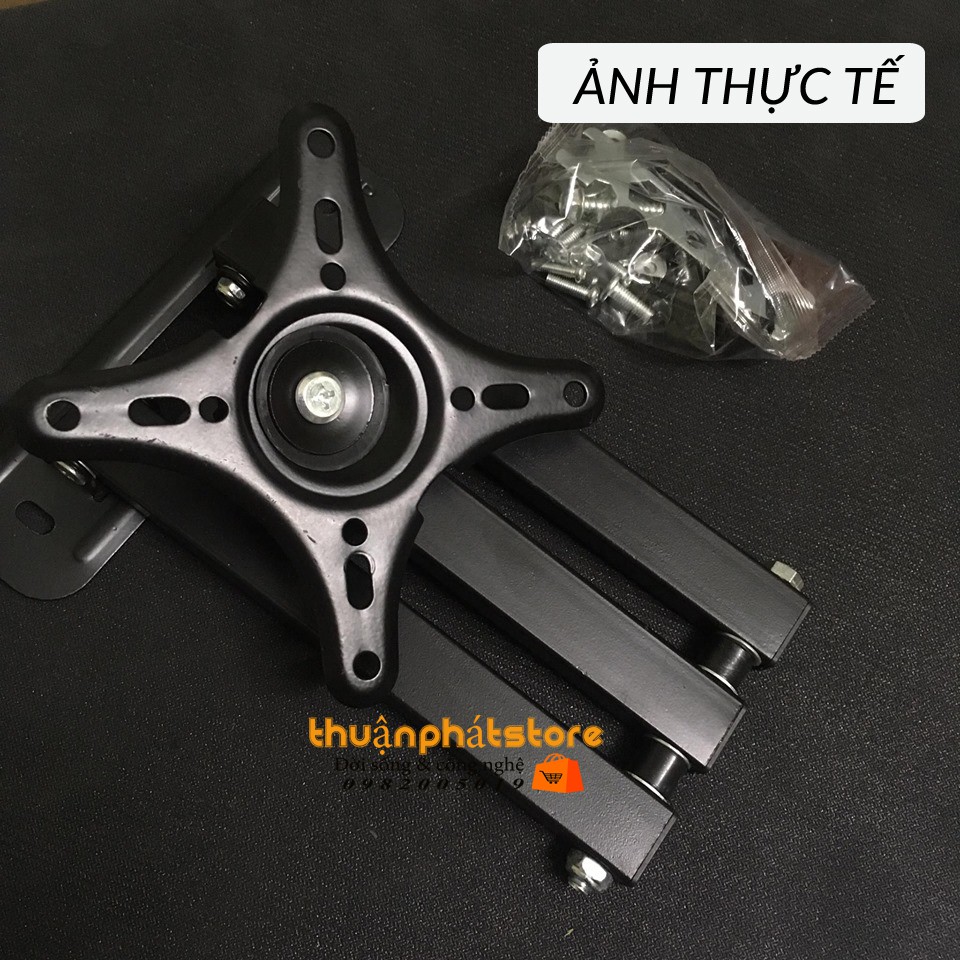 GIÁ TREO MÀN HÌNH MÁY TÍNH GẮN TƯỜNG 17 - 32 INCH XOAY 360 ĐỘ S-100