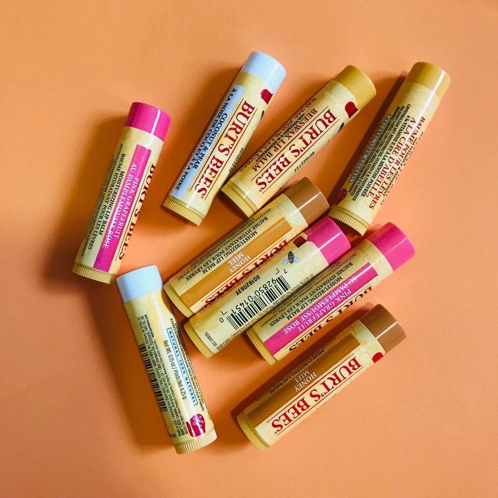 [Combo 6 Beeswax + 2 Ultra Conditioning] Son dưỡng môi không màu Burt's Bees Moisturing Lip Balm