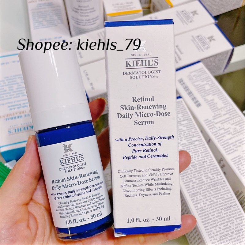 TINH CHẤT RETINOL Serum Kiehl’s MICRO DOSE GIÚP TÁI TẠO DA & GIÚP DA SĂN CHẮC VÀ ĐÀN HỒI HƠN