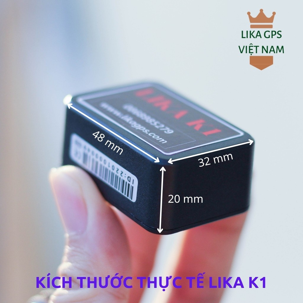 Định vị không dây LIKA K1 độ chính xác cao - Miễn phí phần mềm trọn đời - kích thước siêu nhỏ gọn