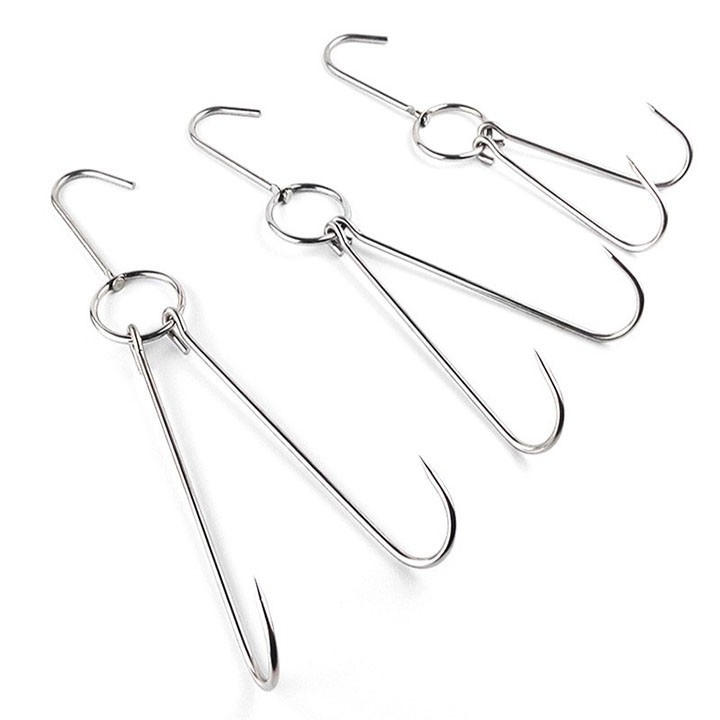 Móc treo vịt/ móc treo gà/móc treo thịt/móc treo chân giò inox chuẩn
