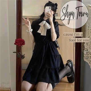 [KÈM VIDEO-ẢNH THẬT] Đầm công chúa xinh xắn 2 lớp tay phồng dáng xoè màu trắng đính nơ, Váy babydoll nữ -ShynCloset | BigBuy360 - bigbuy360.vn