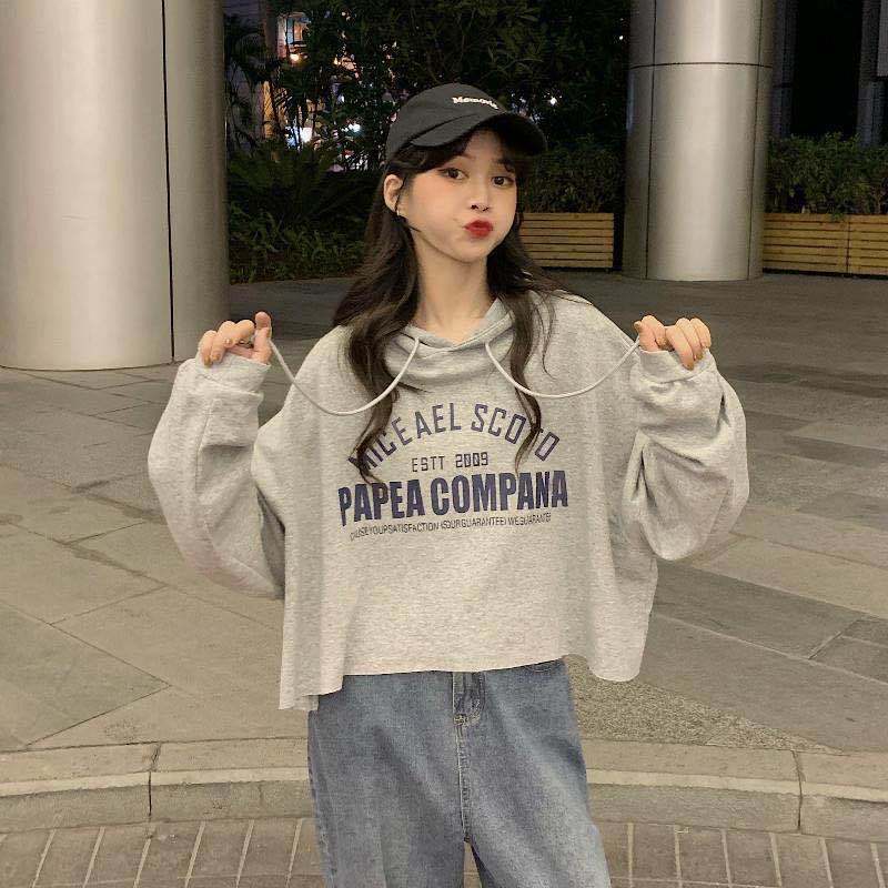 BH Áo Hoodie Nữ Dáng Rộng Phong Cách Hàn