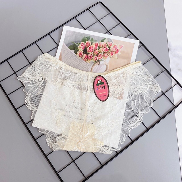 [Lẻ=sỉ]_10 quần lót ren cao cấp nhiều kiểu (50-60kg)